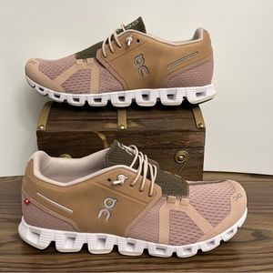 ON Running Women's Cloud Running Shoes, Rosebrown/Olive Sz 8.5 Comfortable shoes